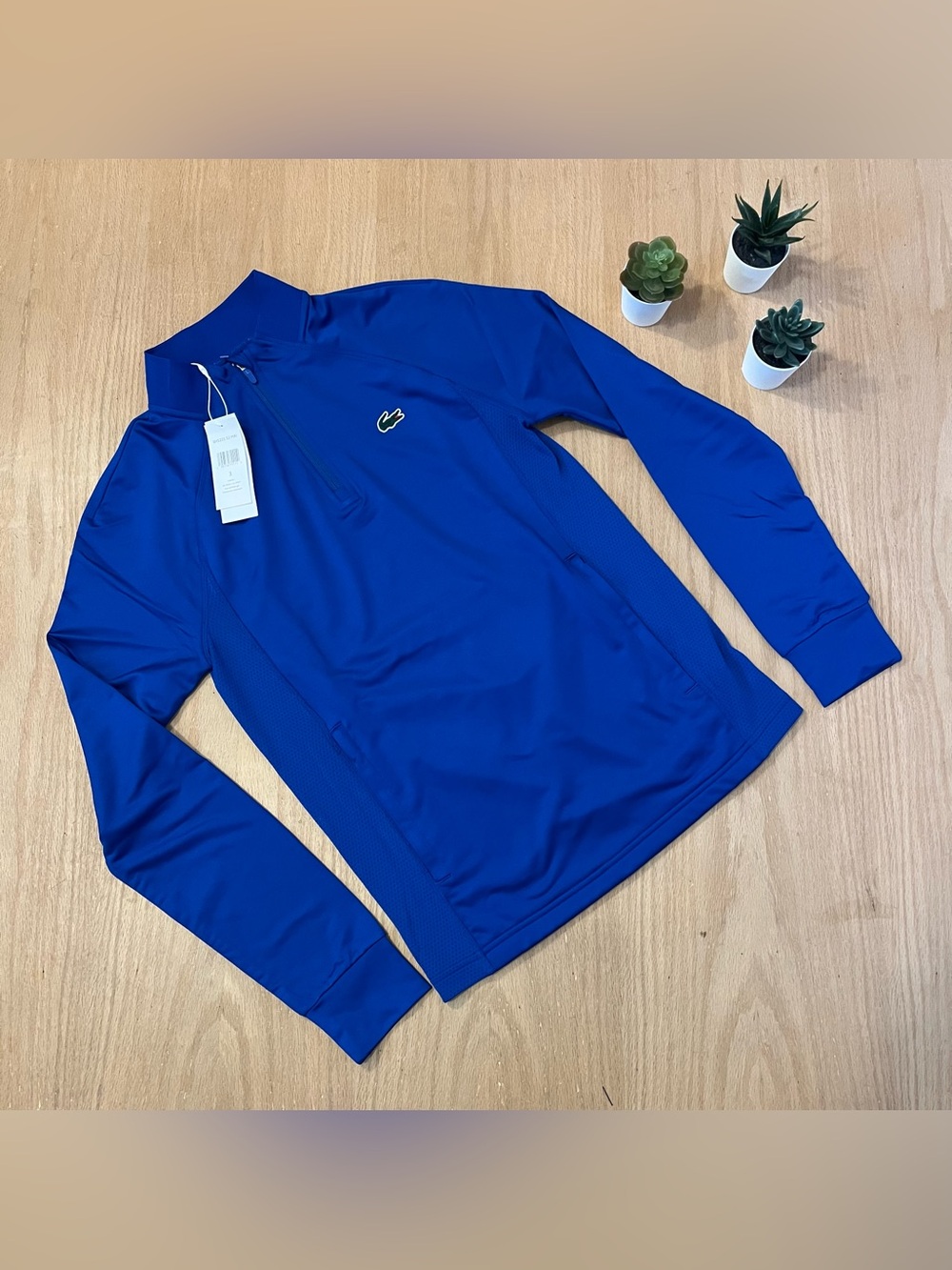 NWT Lacoste Men's High-Neck Half Zip Golf Sweatshirt